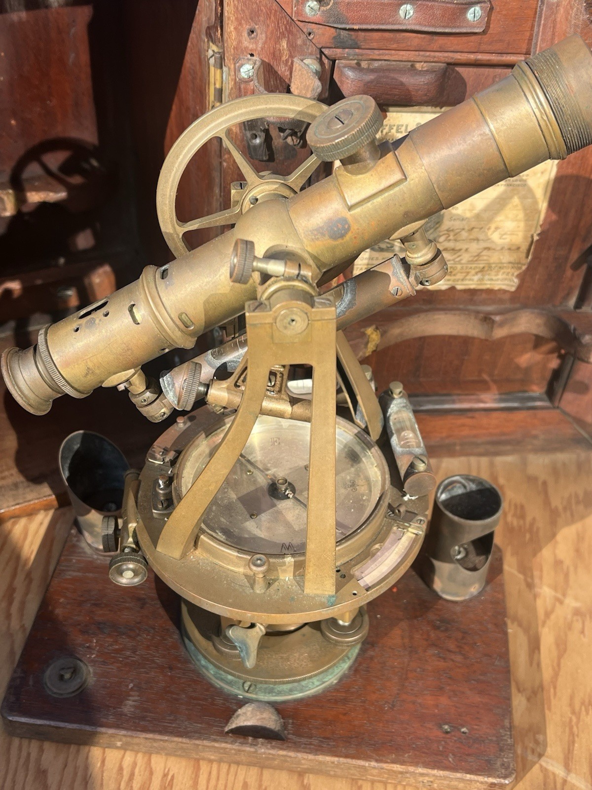 RARE Keuffel & Esser Co. EARLY 1900s Twisted-Frame Surveying Transit Antique