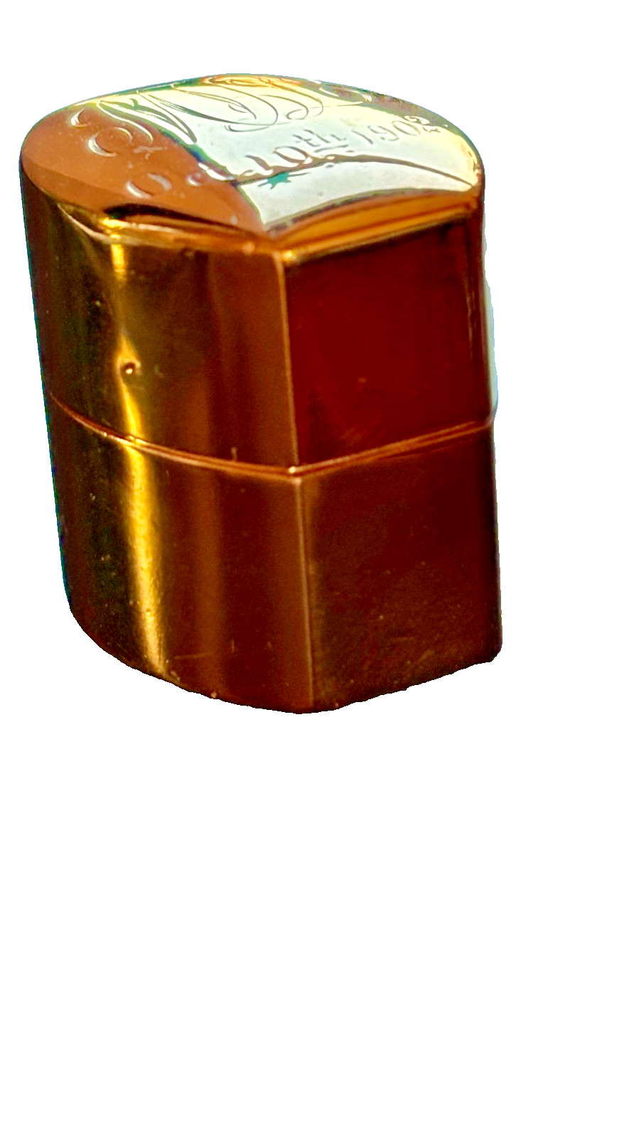 ANTIQUE RING BOX, 14KT PLATED STERLING SILVER, Howard & Co. Fifth Ave, New York