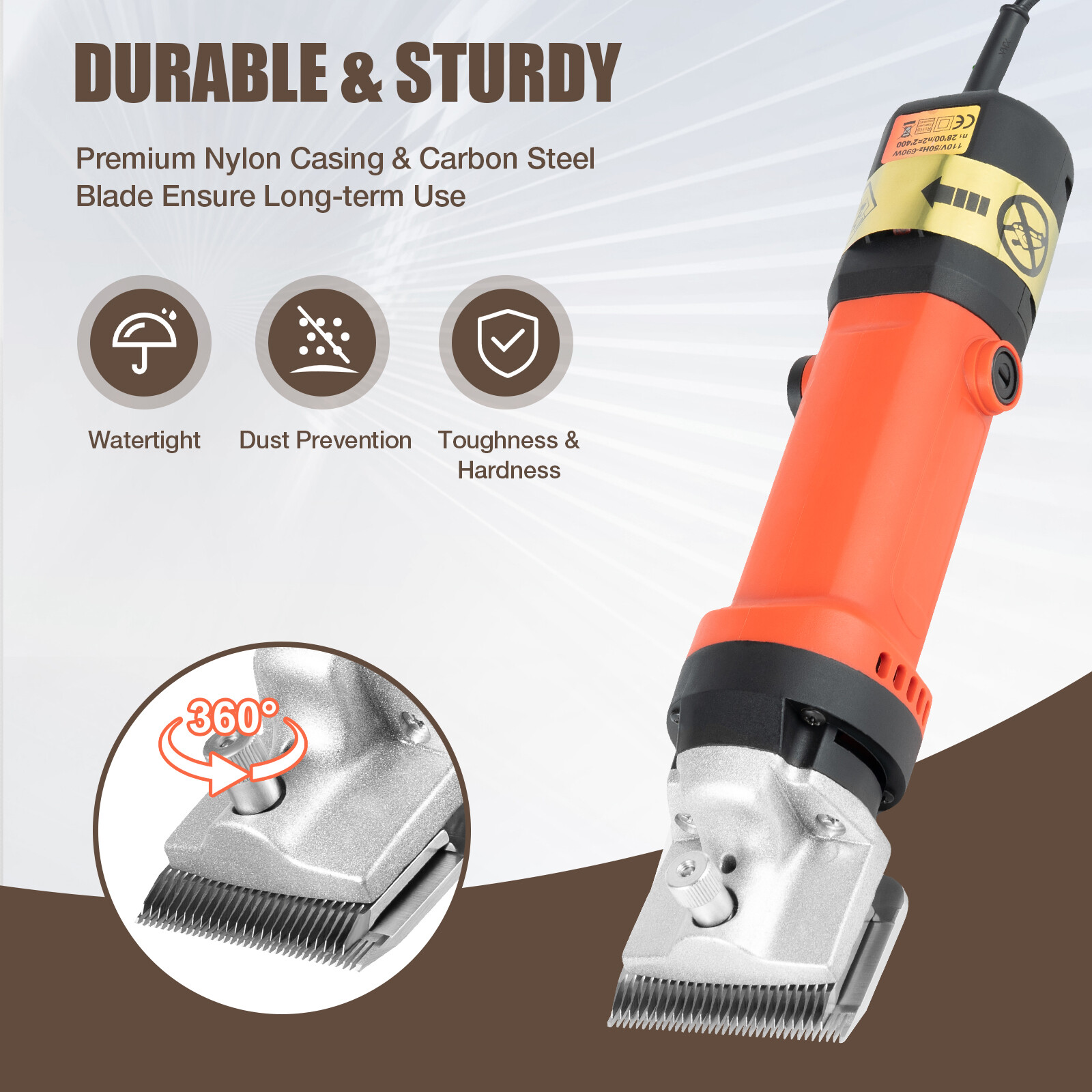 Professional Electric Animal Hair Clippers Horse Cattle Grooming Shears 320-350w