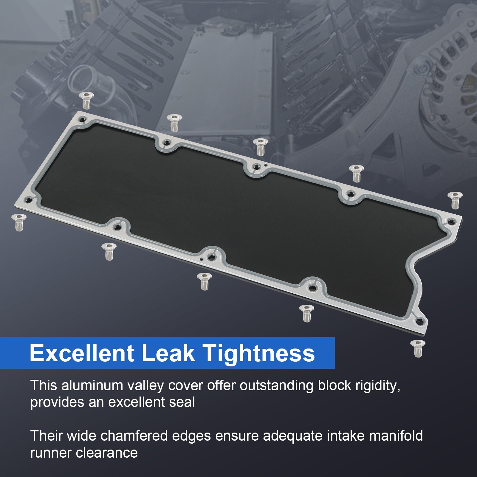 LS Gen 3 Low Profile Valley Pan Cover Plate w/ Gasket and Seals For LSX LS1 LM7