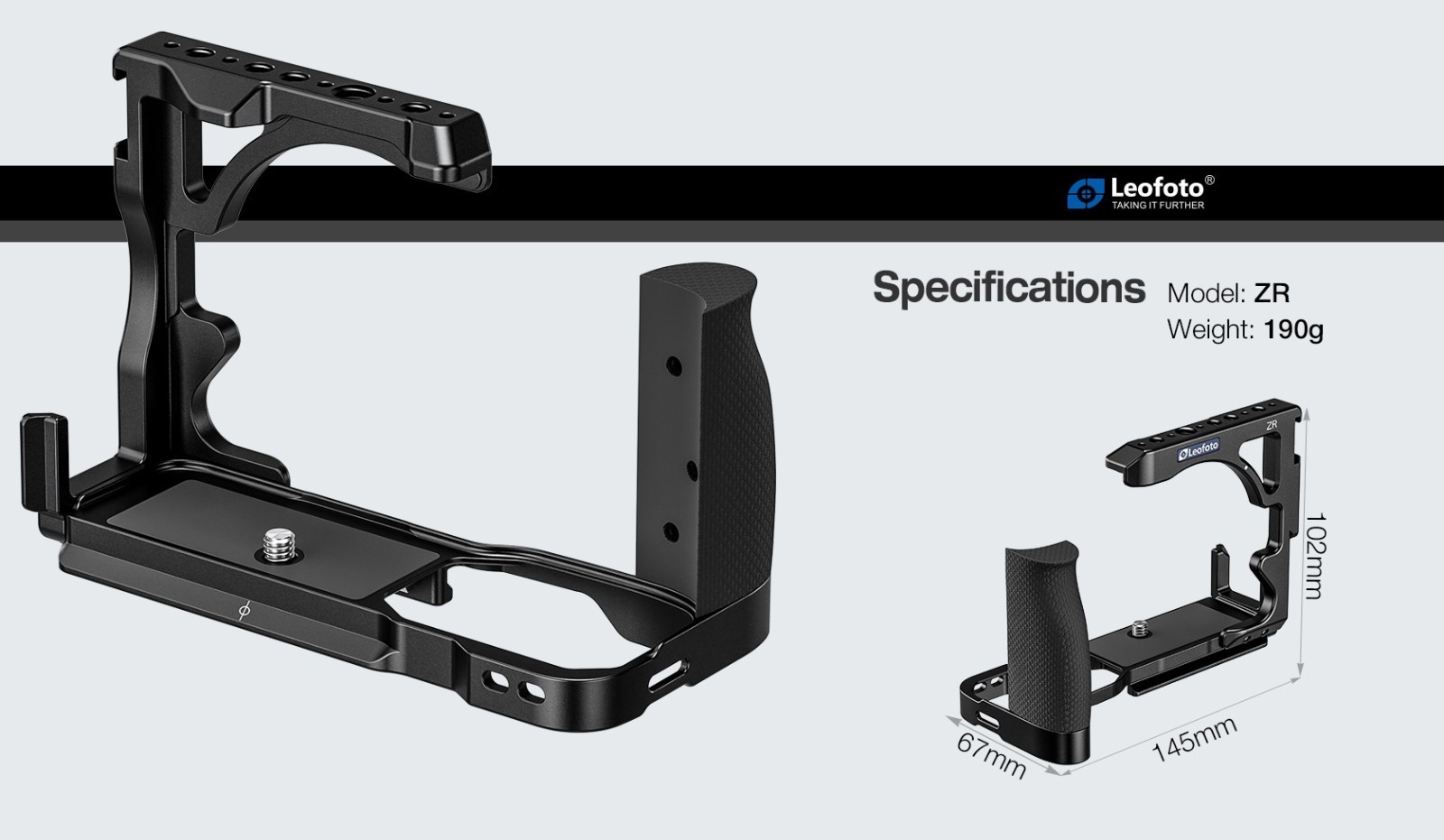 Leofoto ZR Custom Cage for Nikon ZR with Silicone Grip