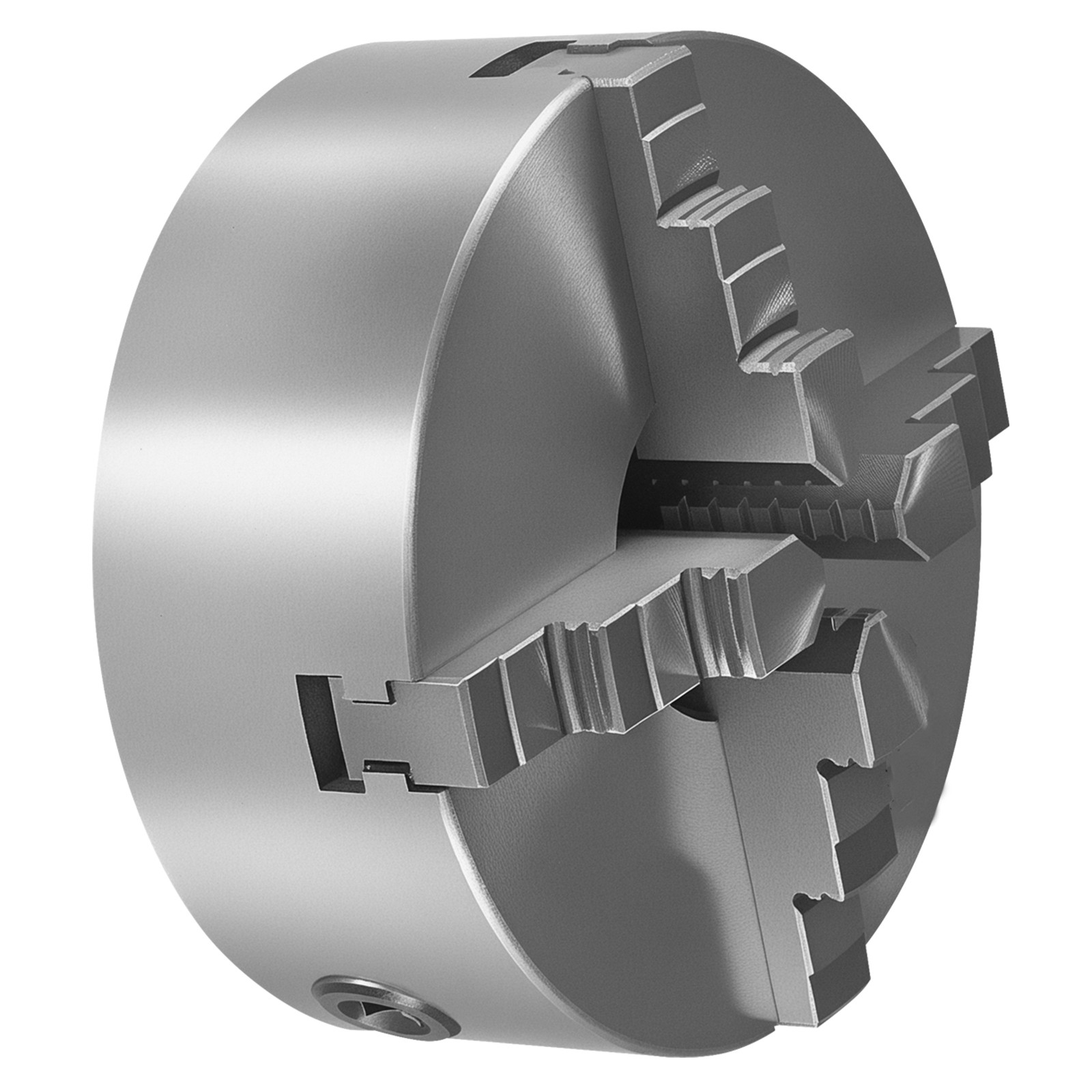 8 In 4-Jaw Self-Centering Lathe Chuck with 1 1/2 in-8 Backing Plate