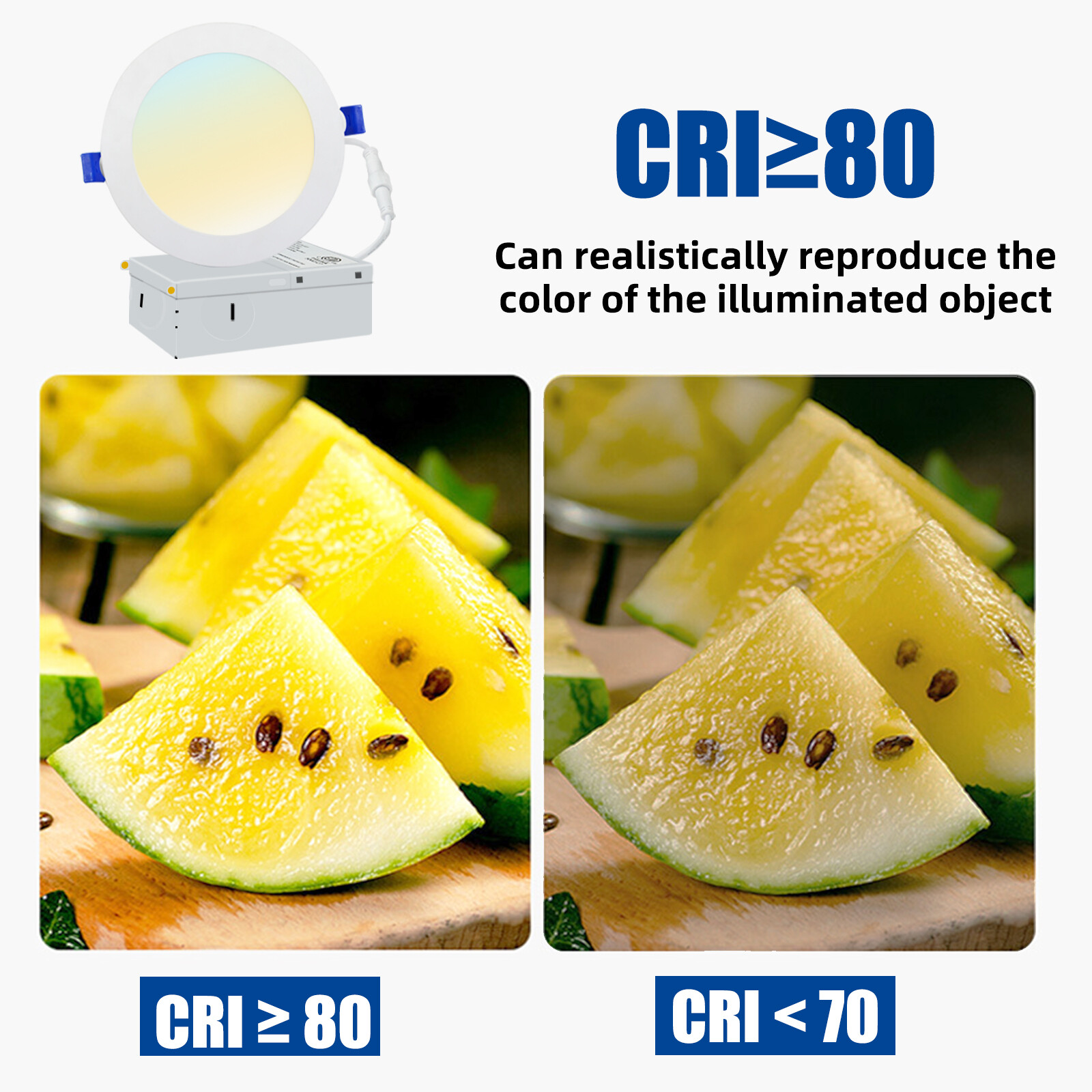 6 12 Pack 6" Inch Ultra Thin LED Recessed Ceiling Light & Junction Box,US Ship