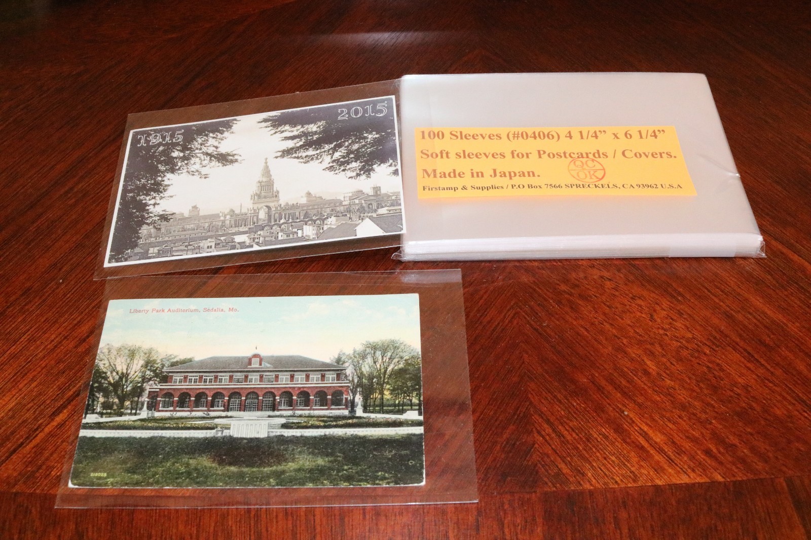 500 Sleeves for Postcards / Covers size 4 1/4" x 6 1/4" = 2.5 Mil / PVC Free..