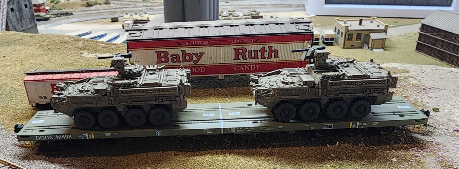 HO Scale 1:87 M1127 Stryker Reconnaissance Vehicle - .50 Cal - OD Green