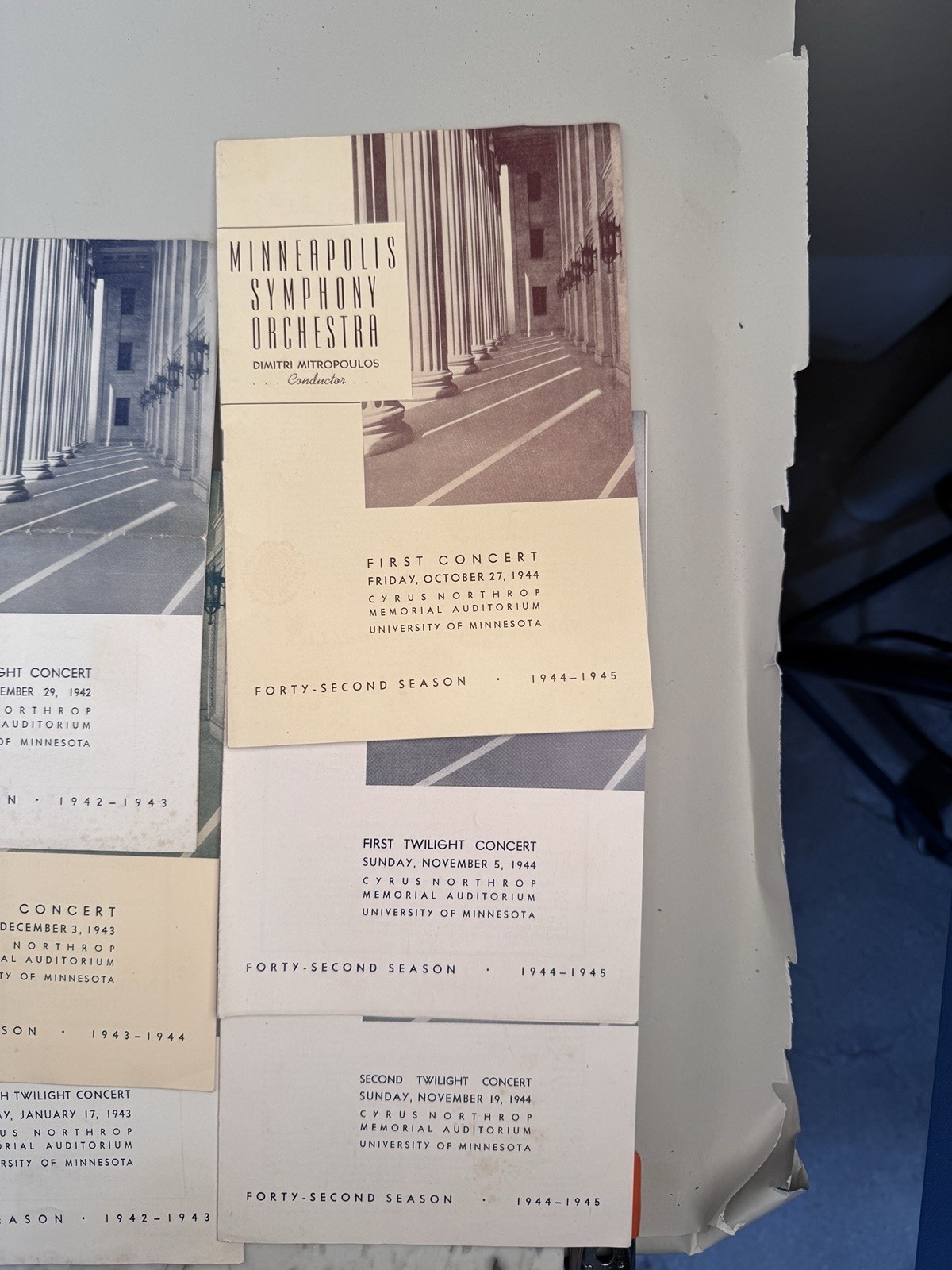 10 Minneapolis Symphony Orchestra 1944- 1945 Programs Minnesota 1947, 48-49