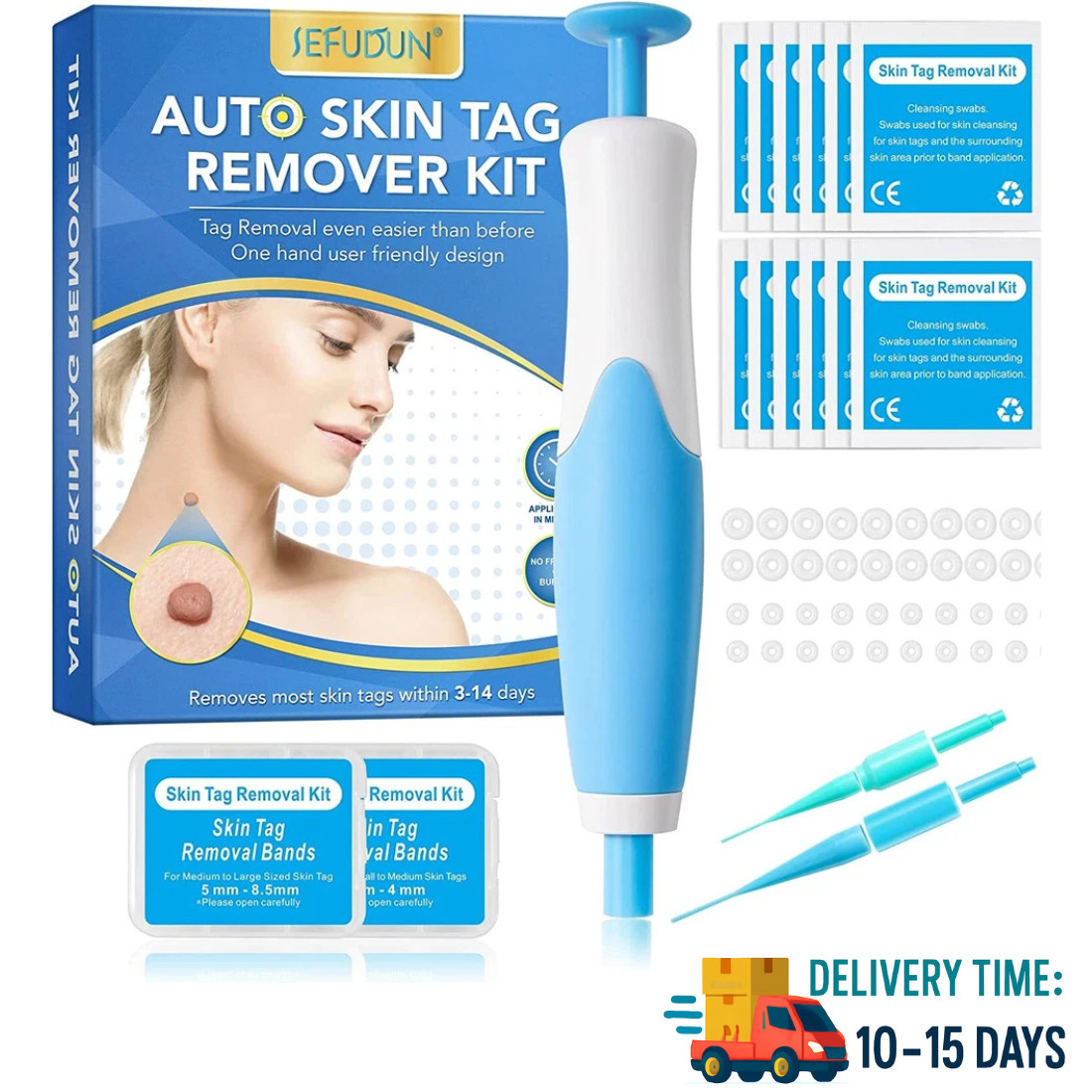 Auto Micro Skin Tag Remover Device Kit Safe Painless Removal 2-8 mm Band Tool