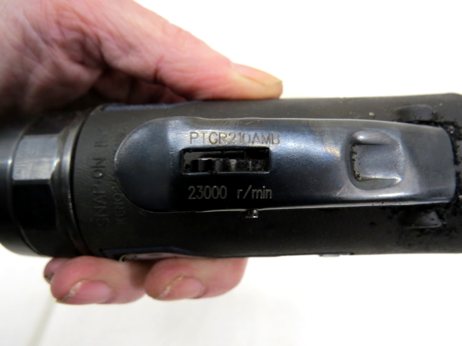 Snap-on PTGR210AMB Air Pneumatic 1/2 HP Right Angle Die Grinder Black