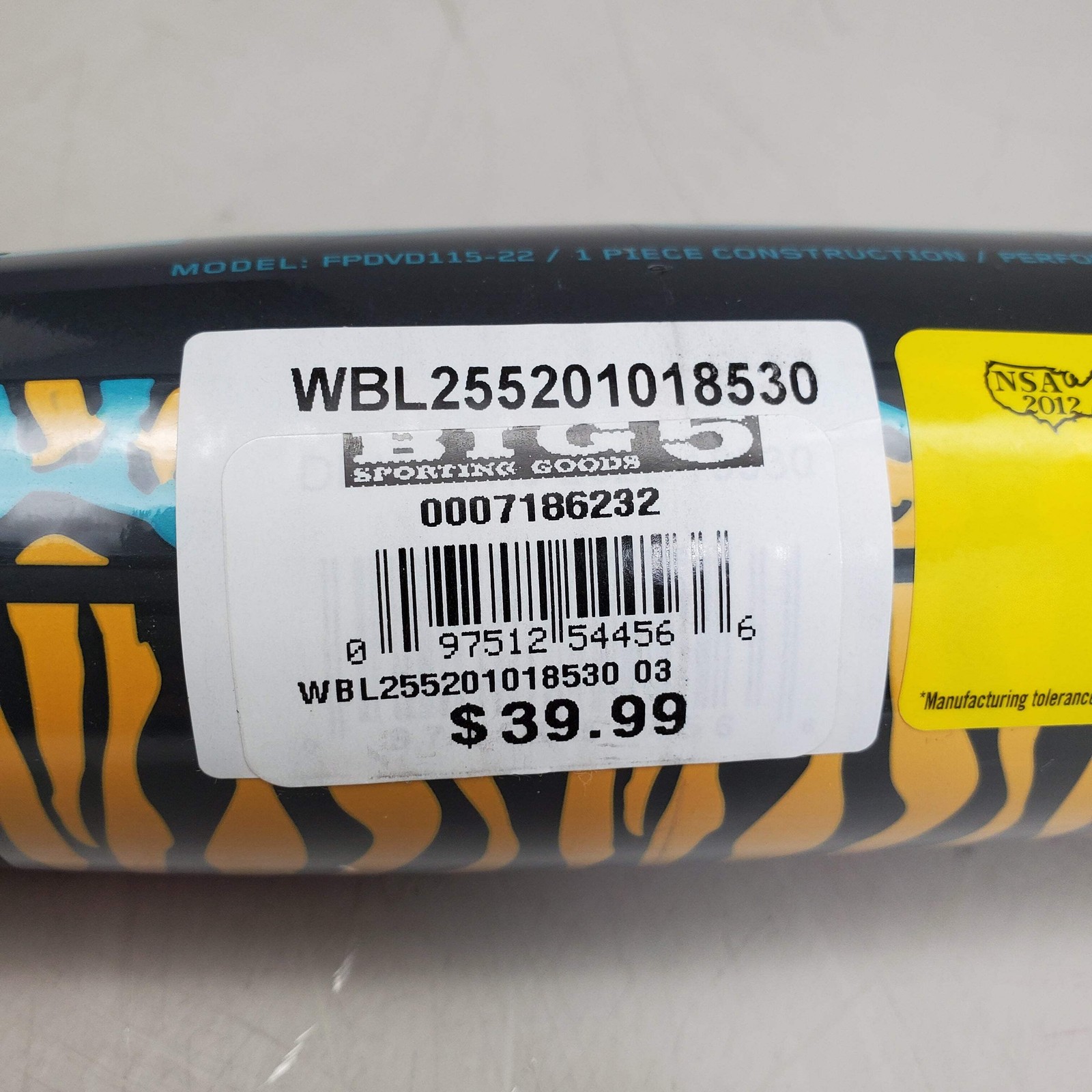 LOUISVILLE SLUGGER Diva Fastpitch Softball Bat 30IN/18.5OZ Black/Multi WBL255201