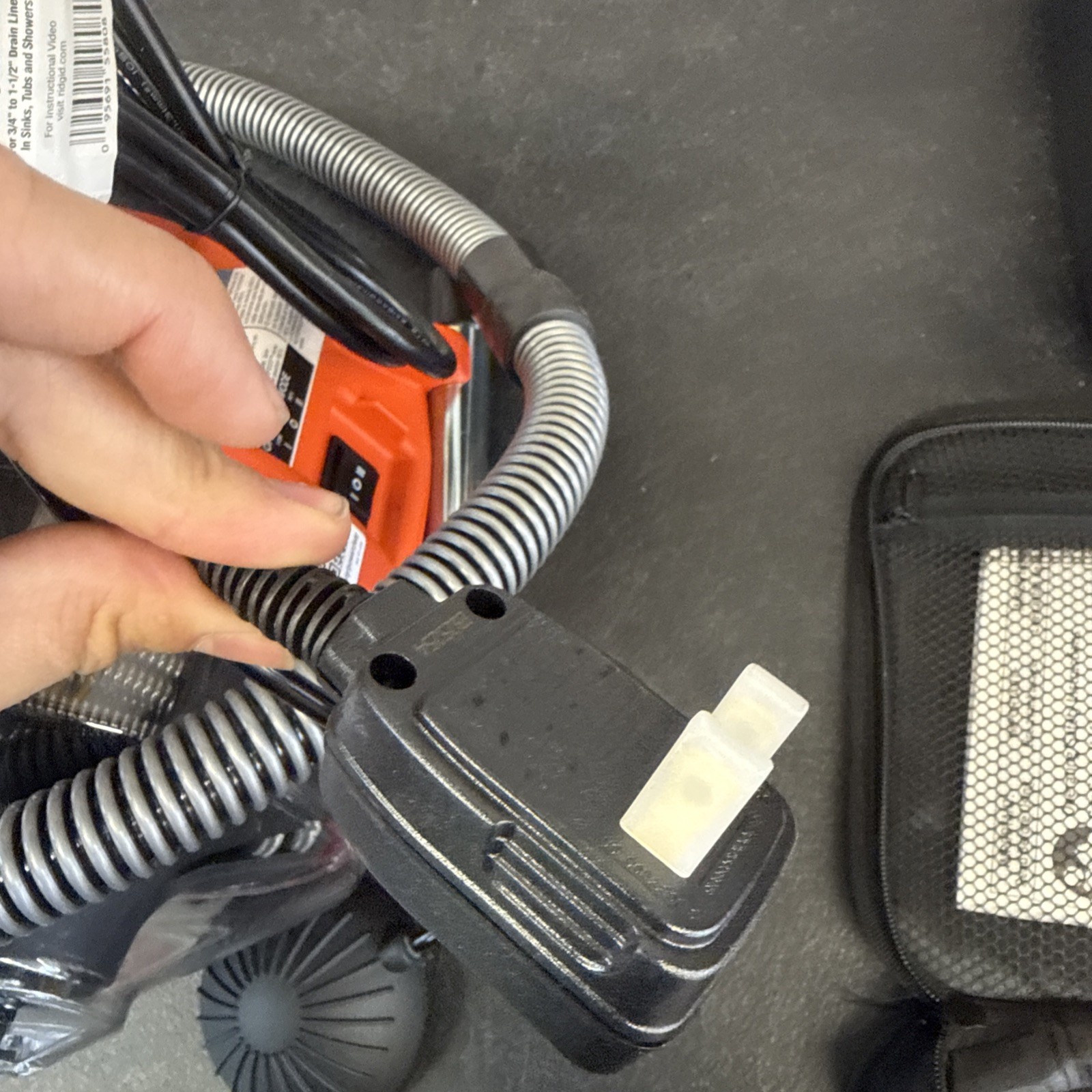 RIDGID PowerClear Drain Cleaning Machine - Red/Black