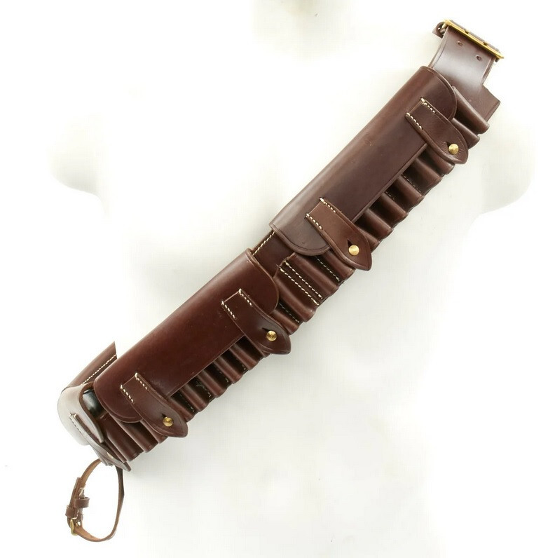 British Martini-Henry P-1882 Brown Leather Ammunition Bandolier 50Round Capacity