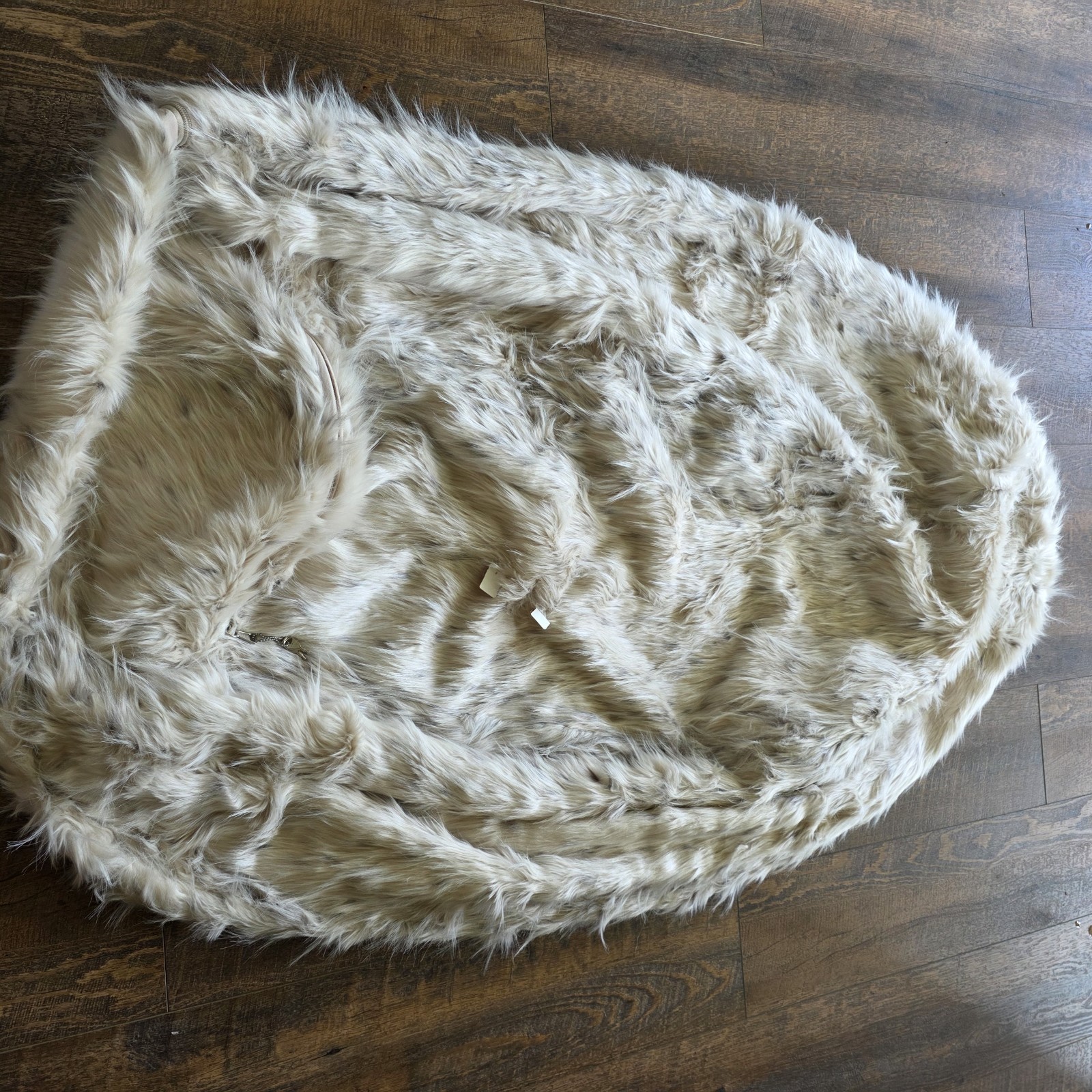 Pottery Barn Teen Snow Cat Faux-Fur Bean Bag Chair Slipcover Large 41"