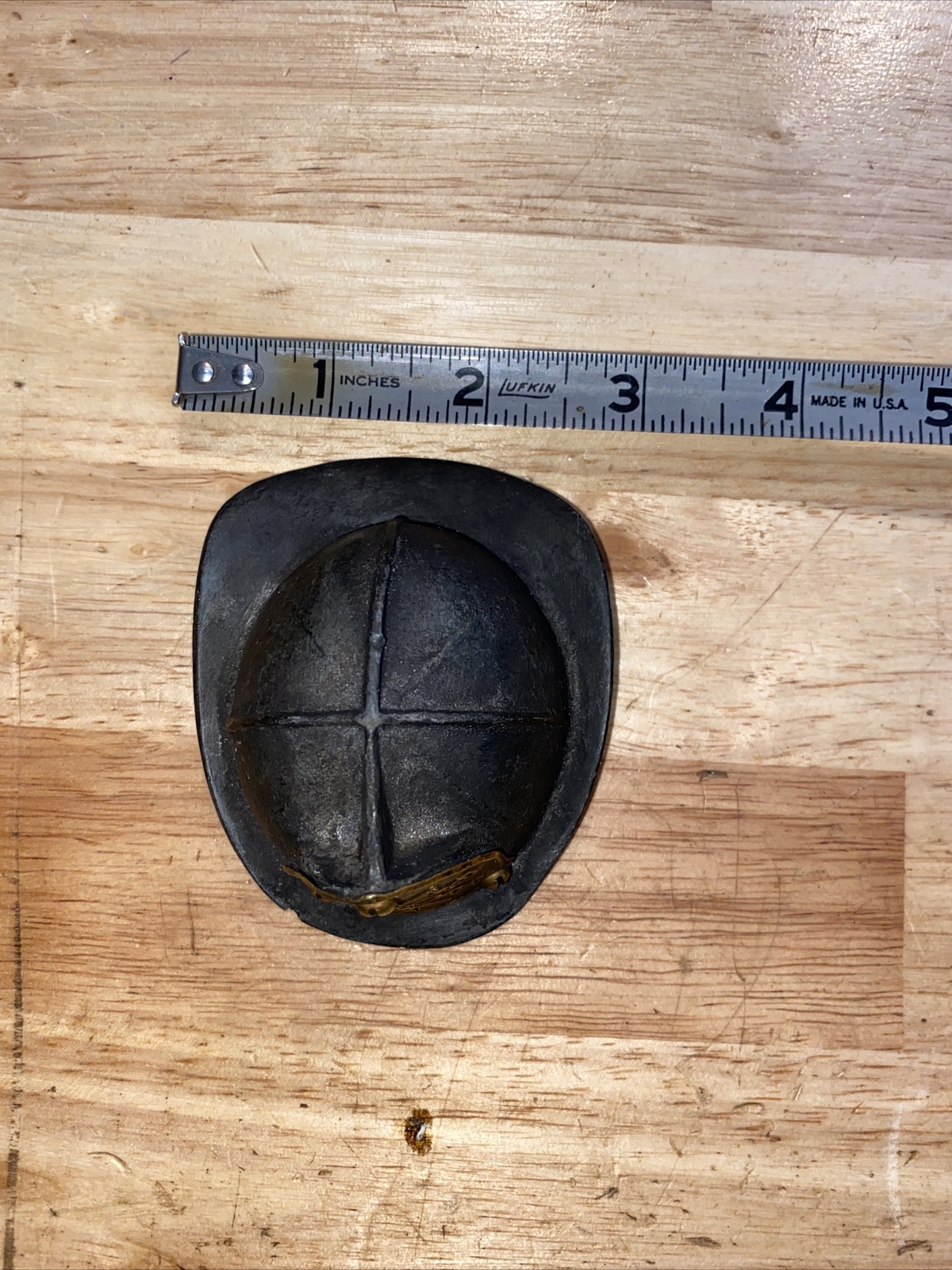 Firefighter Helmet Cast Iron Beer Bottle Opener Fireman Fire Chief Patina GIFT