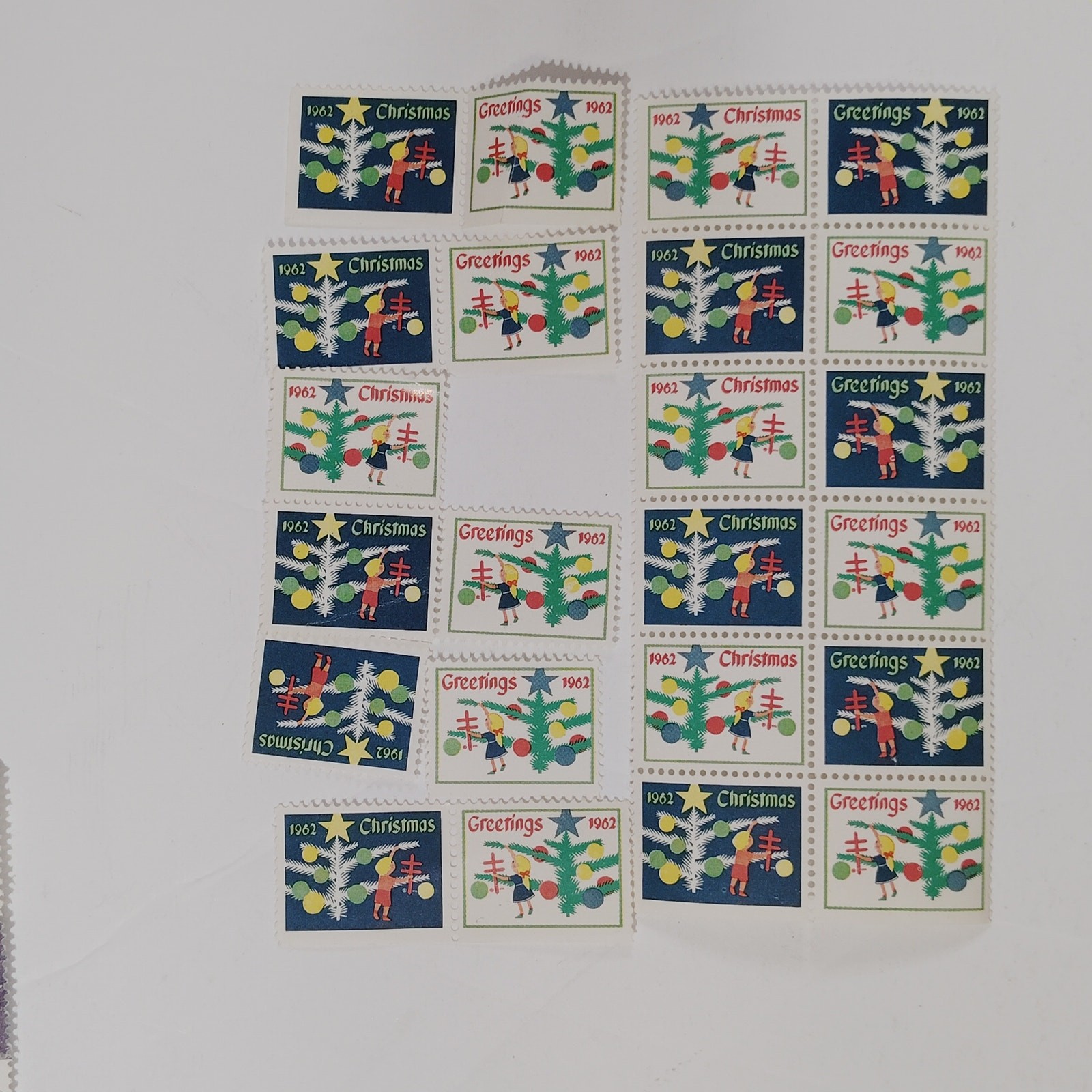 1962 Christmas Stamps (Cinderella), 113 Ct. - Tuberculosis & Resp. Disease Ass'n