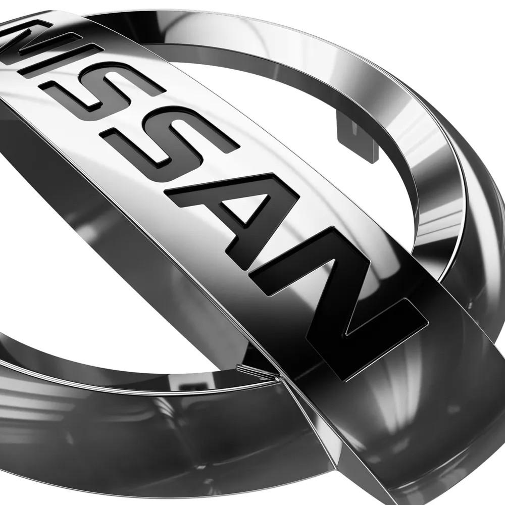 For OEM Rep Front Grille Chrome Emblem Nissan Versa 2015-2019 Silver Chrome Logo