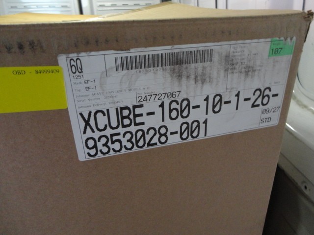 Upblast Exhaust Fan Belt Drive Motor 115v ACCUREX XCUBE-160-10-1-26-6