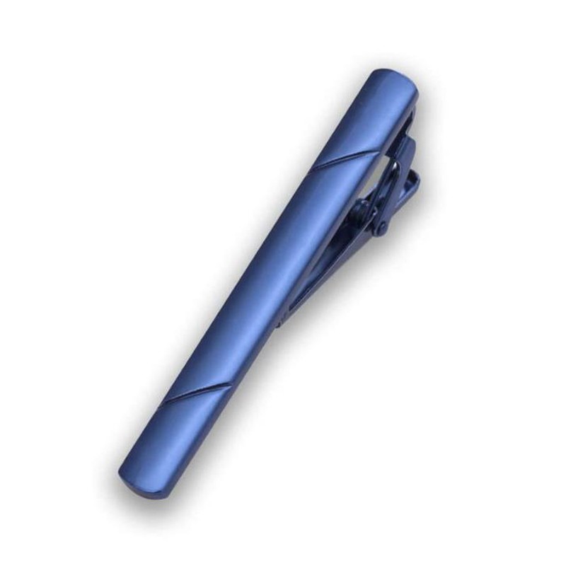 4PCS Mens Tie Clip Stainless Steel Necktie Bar Clasp Clamp Pin Blue Gold Black