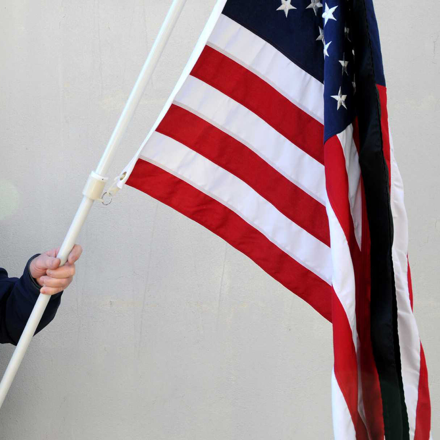 Anley Flag Mourning Streamer - Ideal for 3x5 FT Flag - Half-Mast Mourning Ribbon