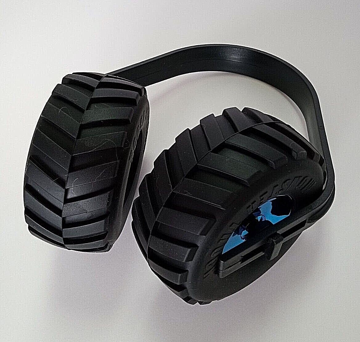 Kids Monster Truck Earmuffs W/Chrome Wheels Monster Jam Style SHIPS FREE