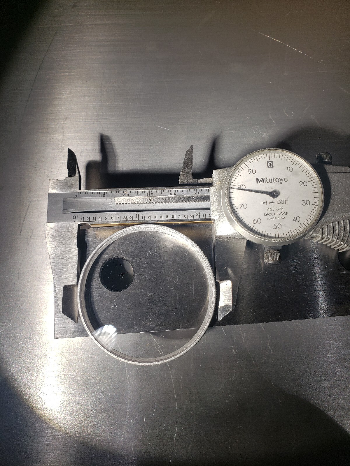 New bezel with lens only for Mitutoyo dial indicator made in USA.