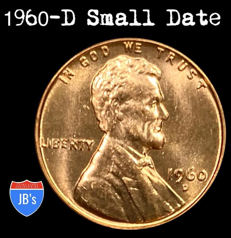 1960 D SMALL DATE Lincoln Memorial Cent BRILLIANT UNCIRCULATED *JB's Coins*