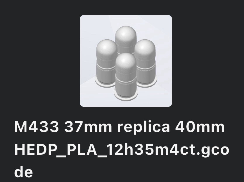 40mm Inert Replica HEDP (37mm sized) For Living History W/bandolier USGI Nam