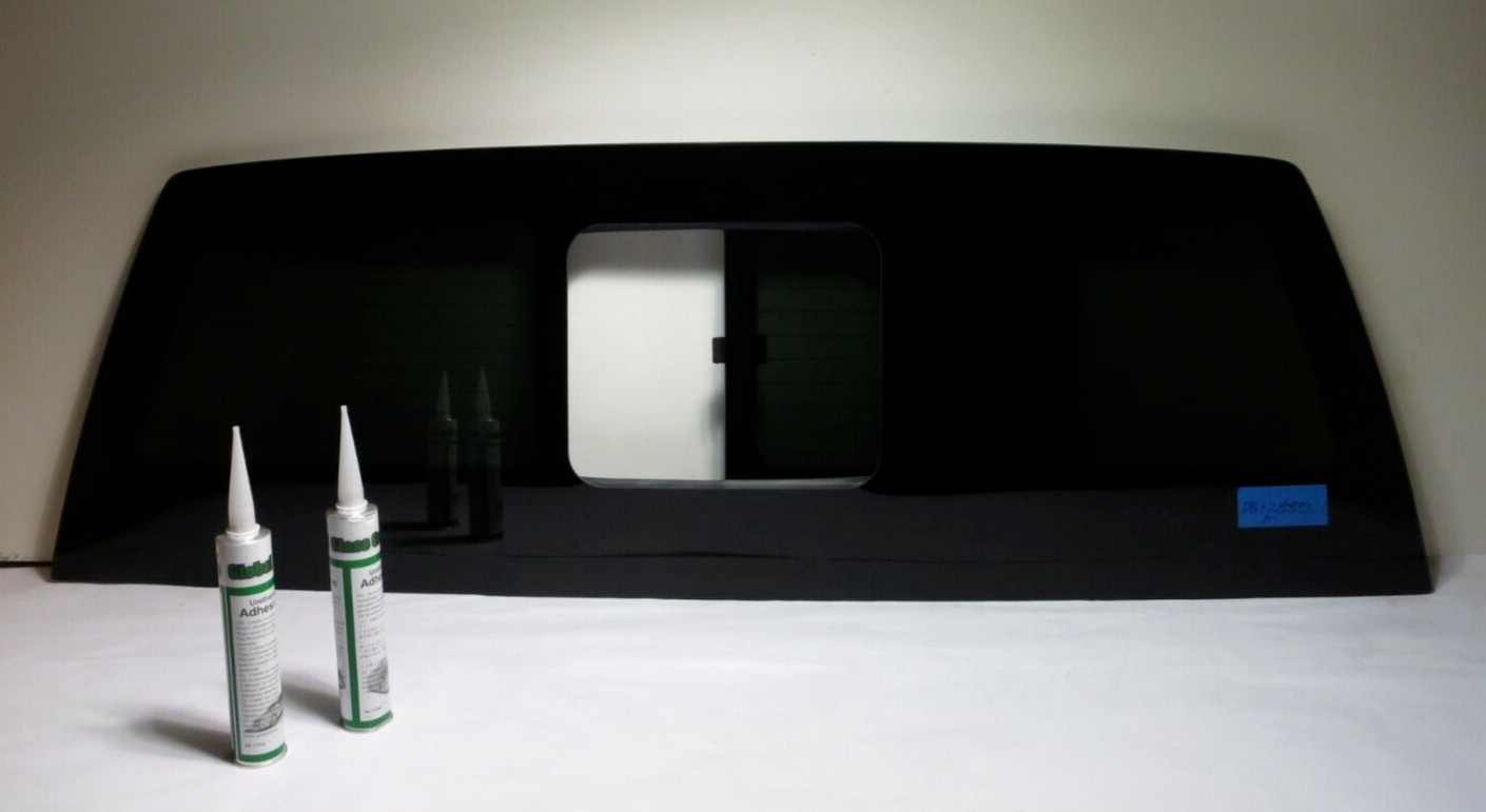 Fits 2017-2026 Ford F250 F350 F450 F550 Rear Glass Manual Sliding Window w/Heat