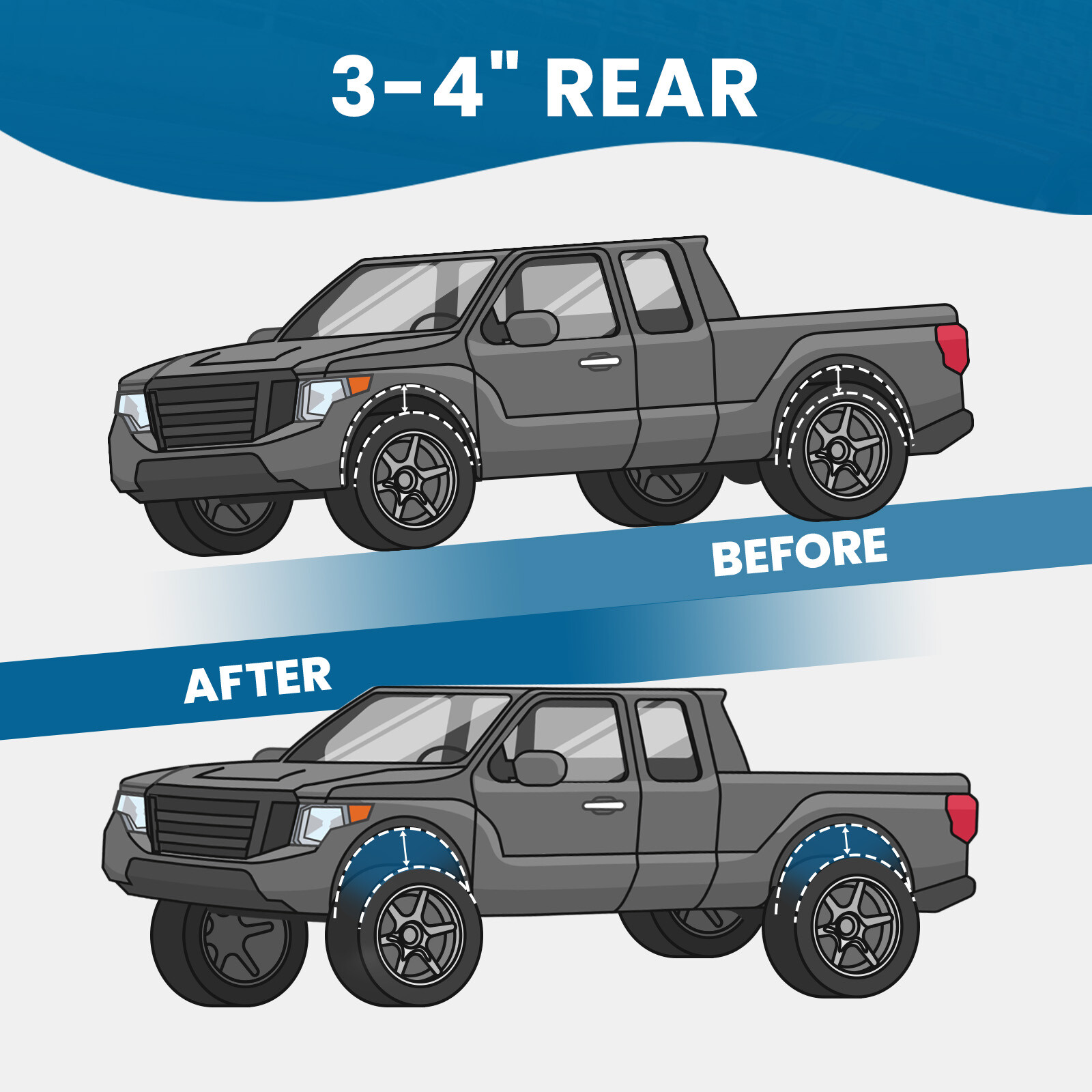 2" / 4" Lowering Drop Kit For Chevy Silverado GMC Sierra 1500 2WD 1999-2006