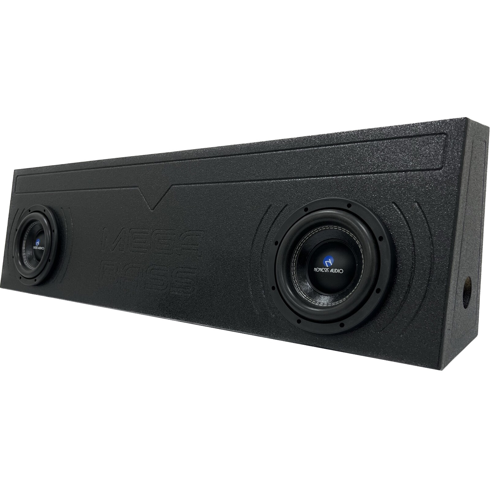 Universal Single Cab Truck Subwoofer Enclosure Box Dual 10 Ported Ford Chevy GMC