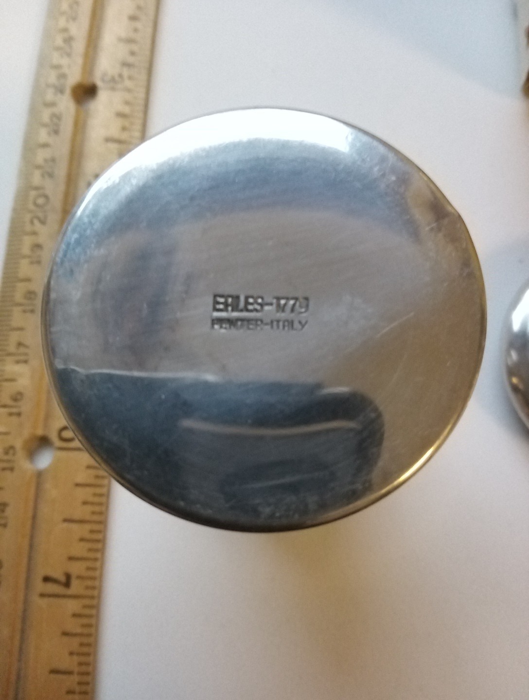 Leonard Pewter Salt And Pepper Shakers, Italy, No.831, About 2 In. Tall,NEW