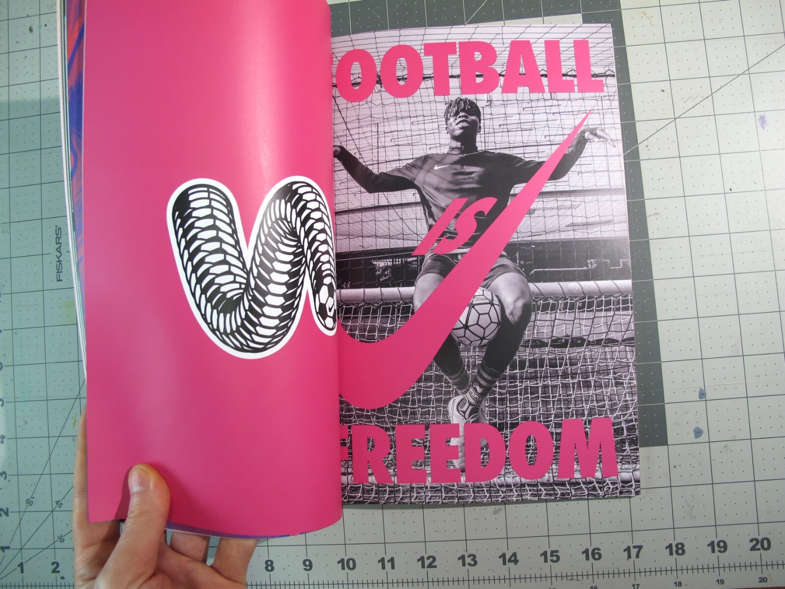 vtg 2010s Nike I LOVE DUST promotional design softcover Book