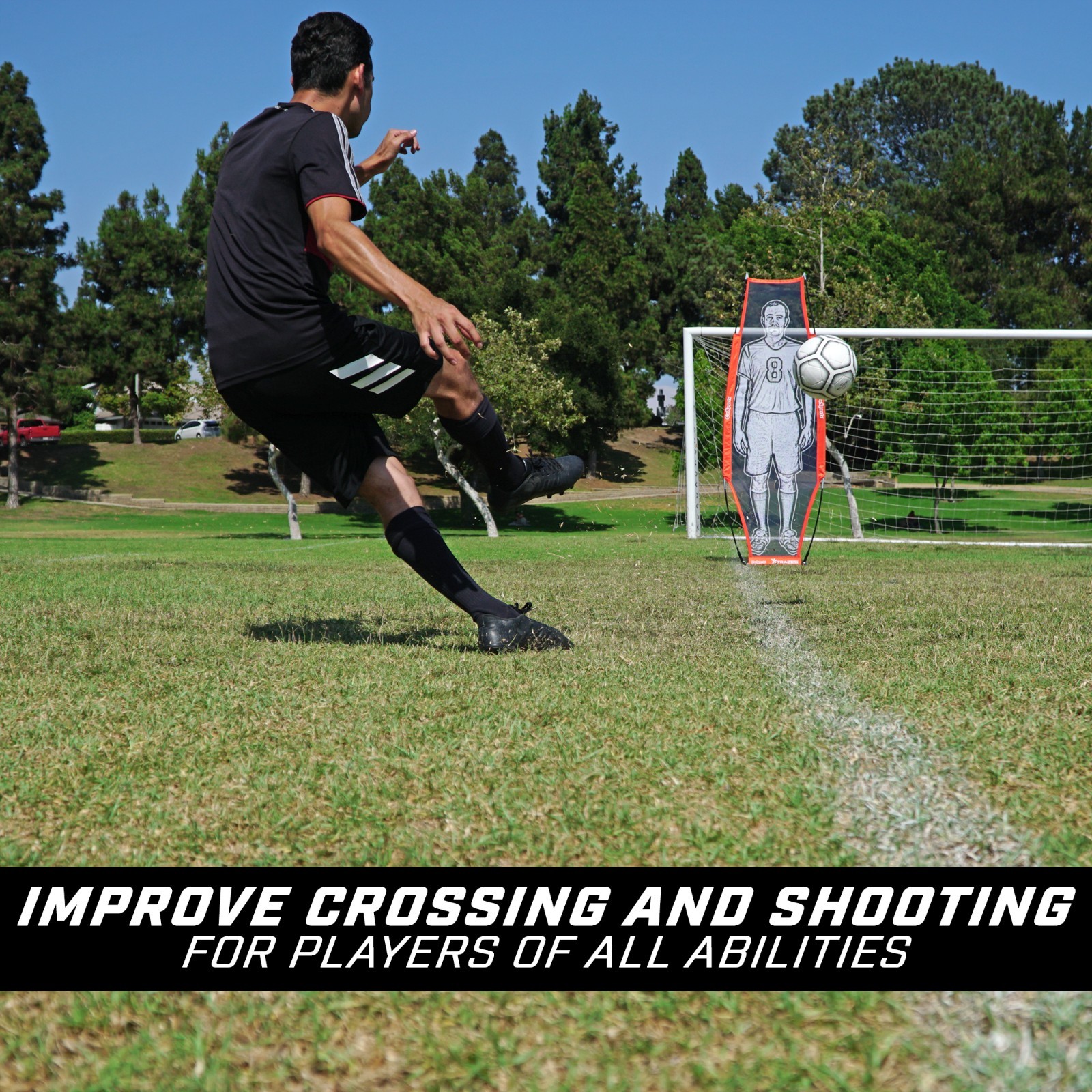 GoSports XTRAMAN Soccer Dummy Defender Spring Back Free Kick Wall Mannequin