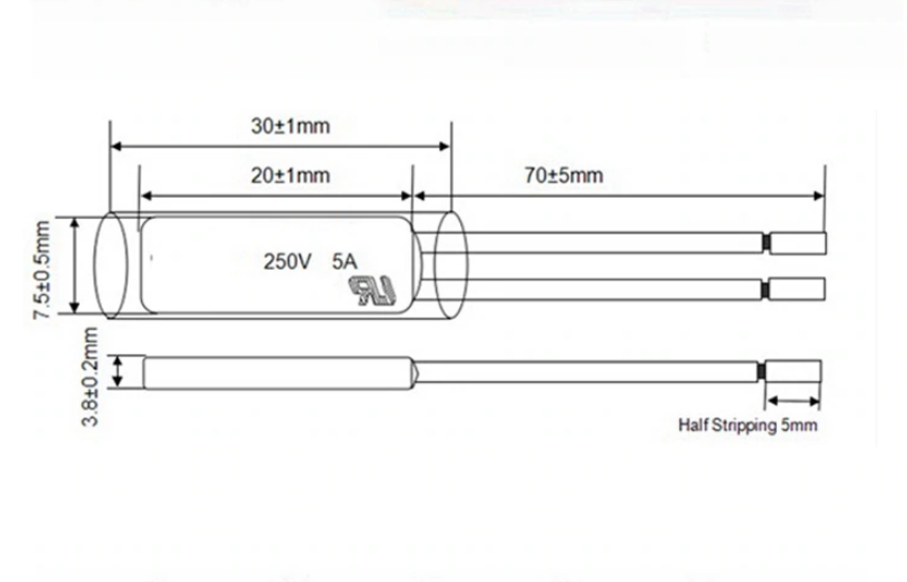 KSD9700 Temperature Switch Thermostat Thermal Protector NC, NO, 5A 250V US Stock