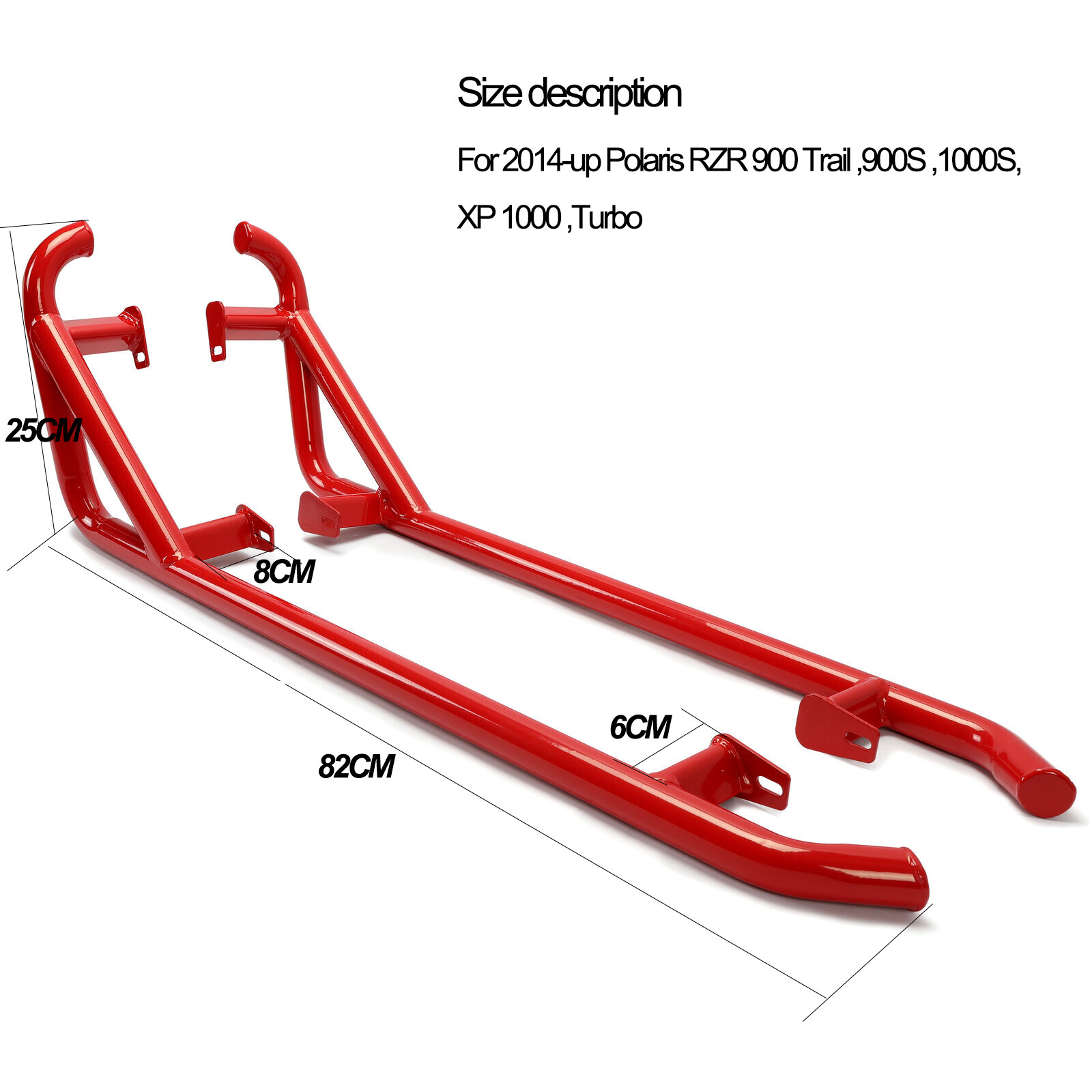 Side Steps Nerf Bars Rock Slider For 14-22 Polaris RZR XP 1000 900 Trail 2Dr UTV