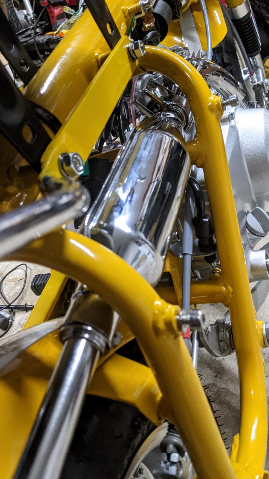 Exhaust - Vintage Style Replica Muffler & Header Kit - Honda Z50 Z50a K0 K1 K2