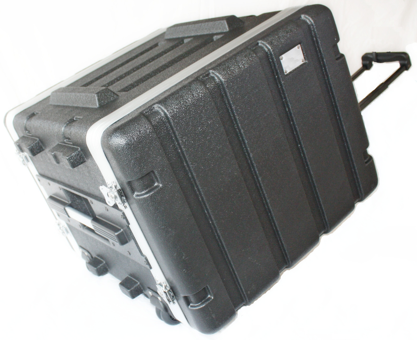 Rack 19" Wheels Pull Handle Tote 8U Outside 7U Inside DJ Light Weight 16.5" Deep