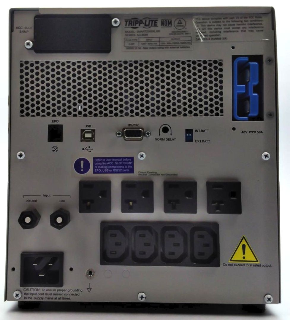 Tripp Lite SMART2500XLHG UPS Smart Tower Hospital Medical AVR AG-8589 1920W