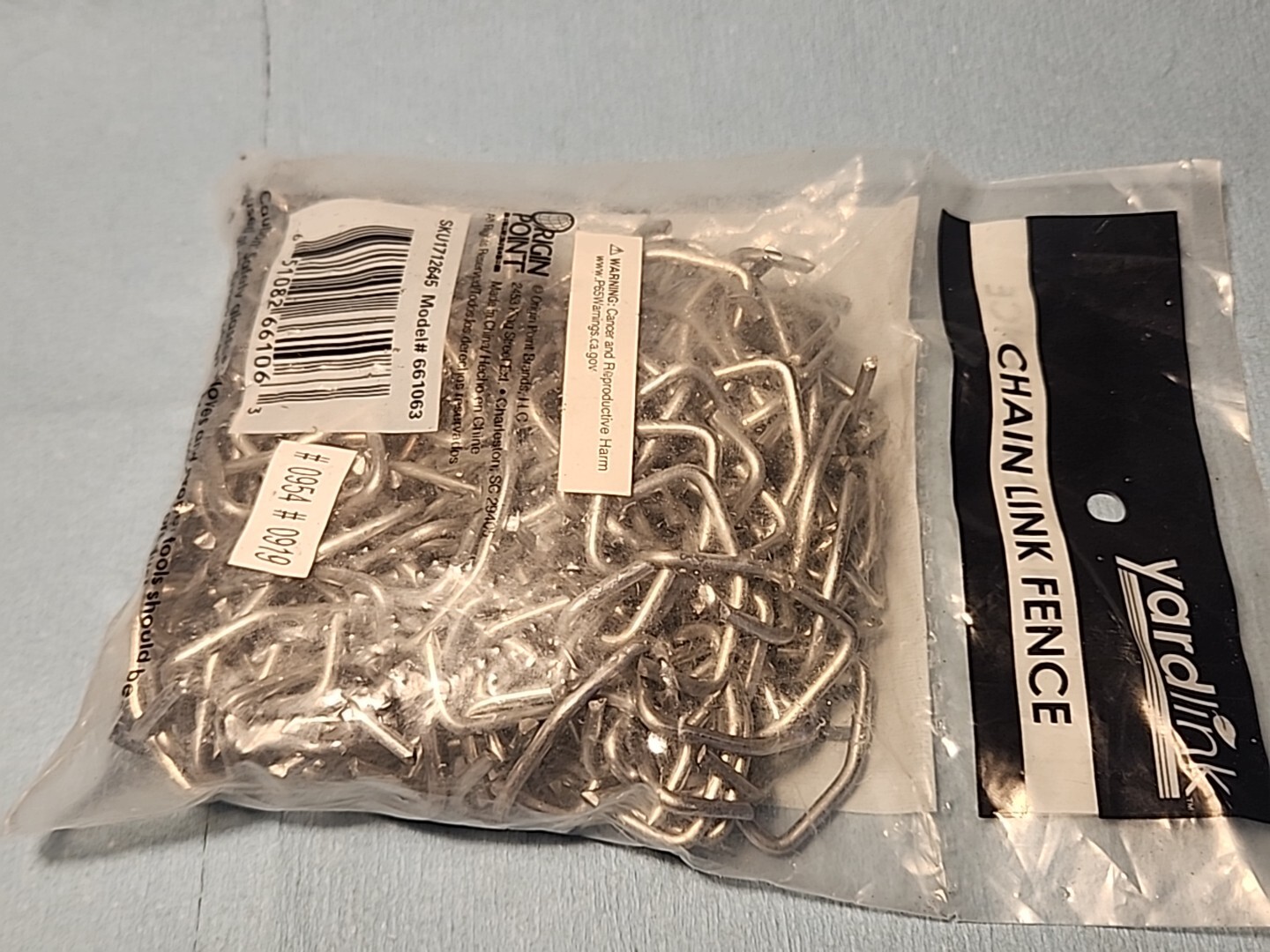 YardLink Chain Link Fence Galvanized Hog Rings (200-Pieces/Bag) New