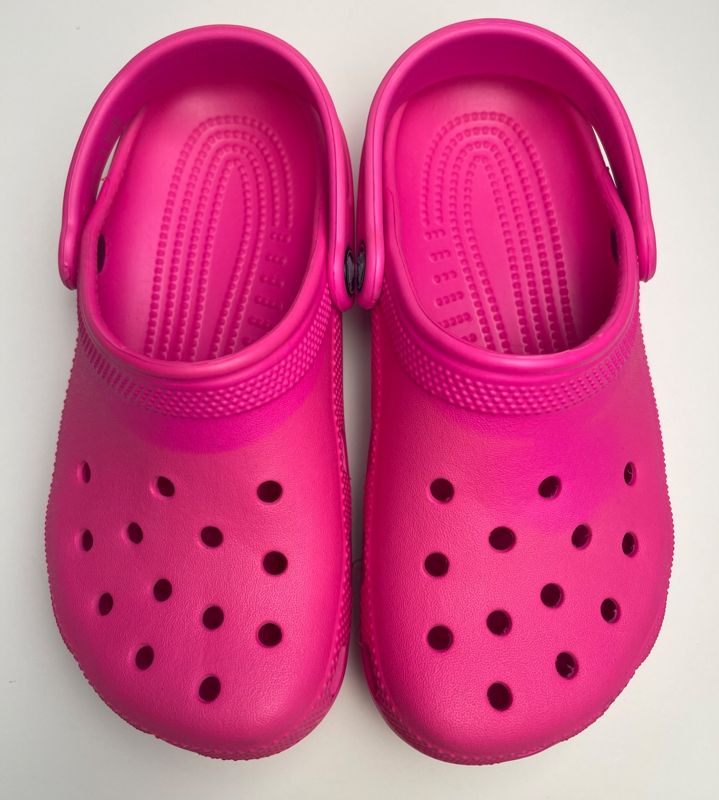 Girls CROCS HOT PINK clog shoe slip-on C11 C12 C13 J1 J2 J3 J4 J5 classic $40