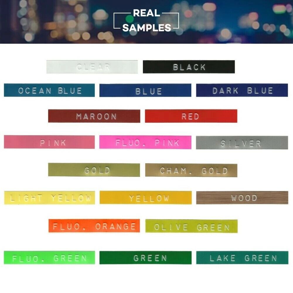 5PK Label Replace for Dymo 3D Plastic Embossing Tape Xpress Label Maker 3/8" 3m