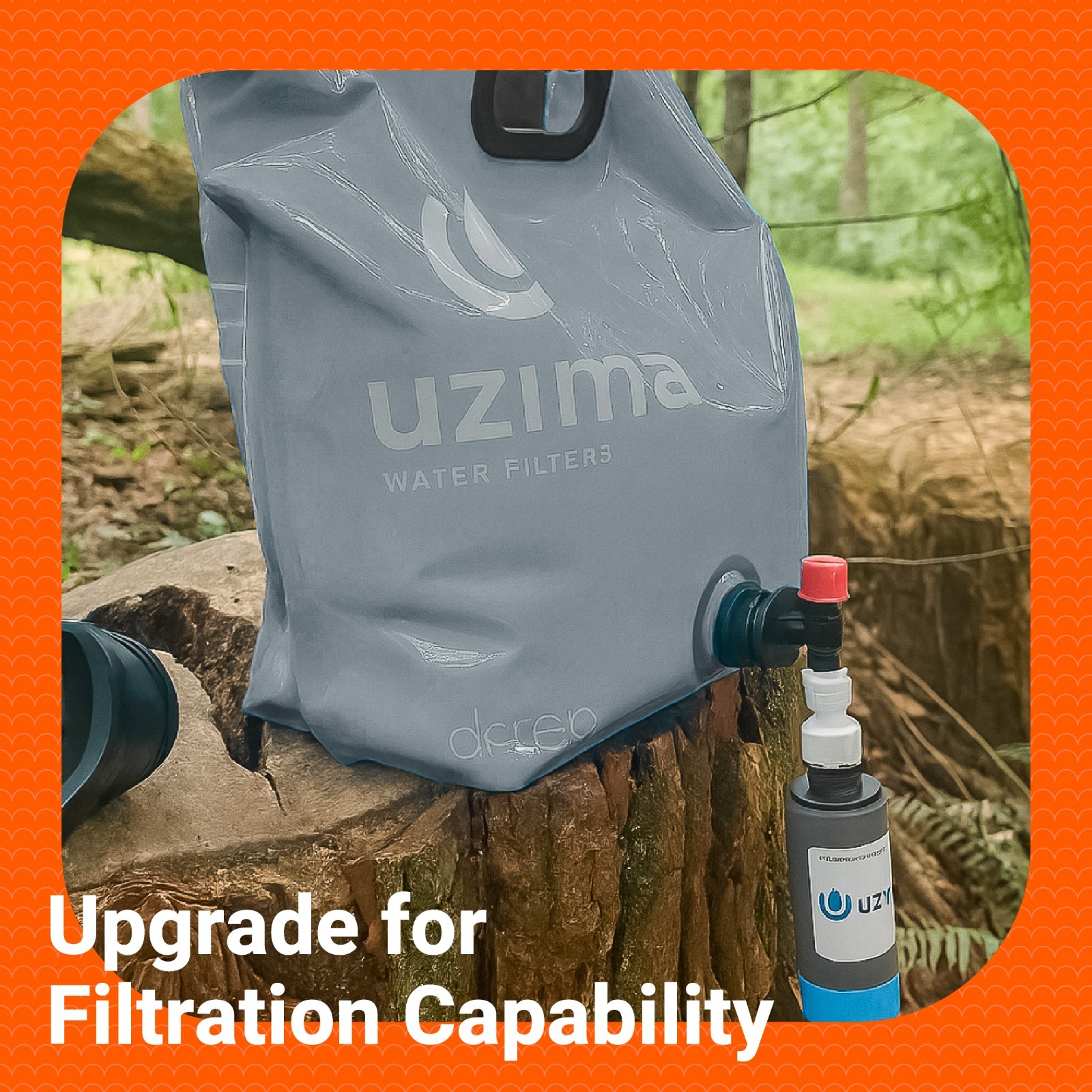 Uzima D-Prep Emergency Water Bag – 10L Collapsible Water Storage