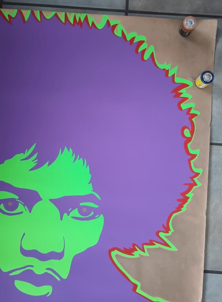 ORIGINAL 1968 VINTAGE JIMI HENDRIX FIRE PSYCH POSTER LARRY SMART DREAM MACHINE