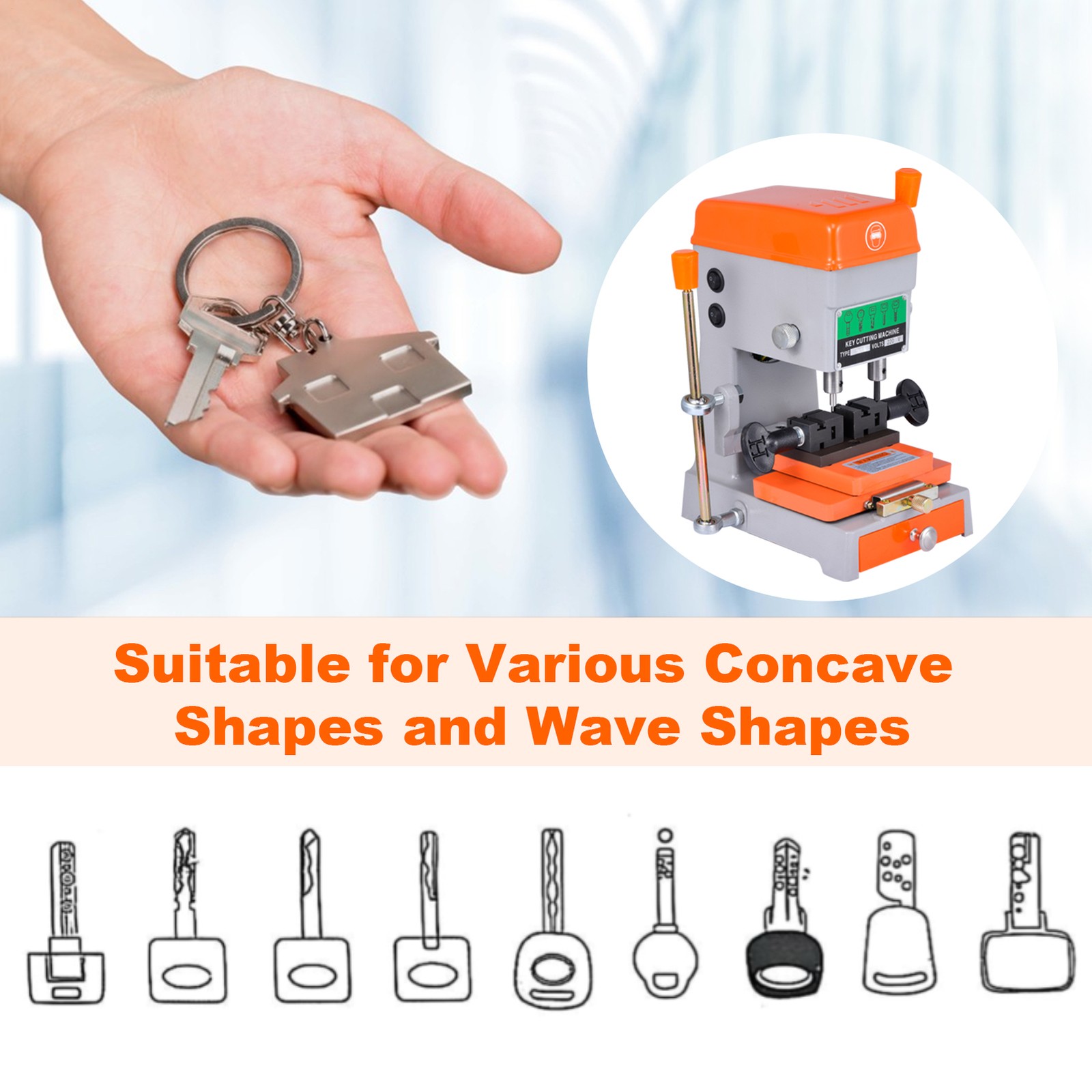 Key Cutting duplicating Machine Cutter Car Key Copier Locksmith Tools