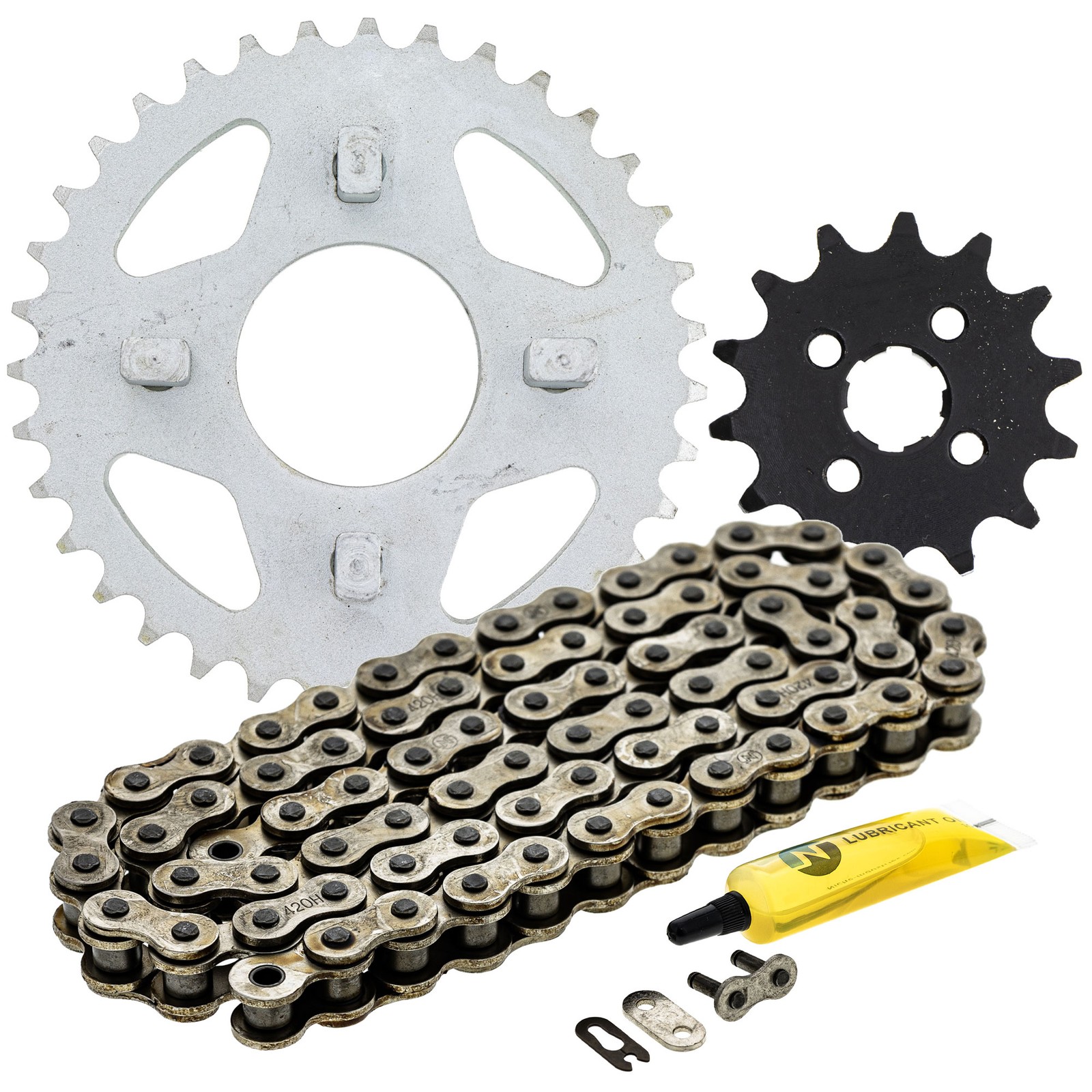 Sprocket Chain Set for Honda ATC70 14/35 Tooth 420 Rear Front Kit Combo