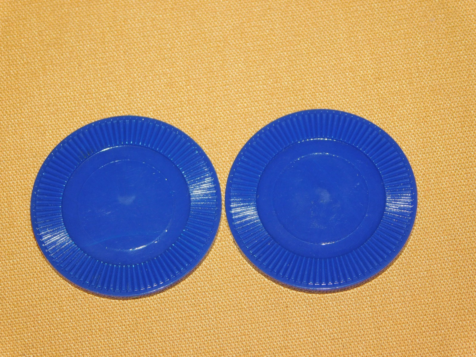 VINTAGE TOY 1963 PACIFIC GAME CO 100 PLEASANTIME DELUXE BLUE PLASTIC POKER CHIPS