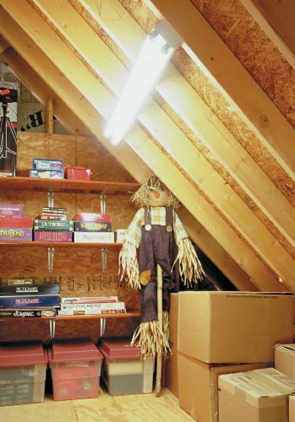 4ft T8 G13 LED Warehouse Store Commercial Light Fixture 2 Bulb Lamp Clear 6500k