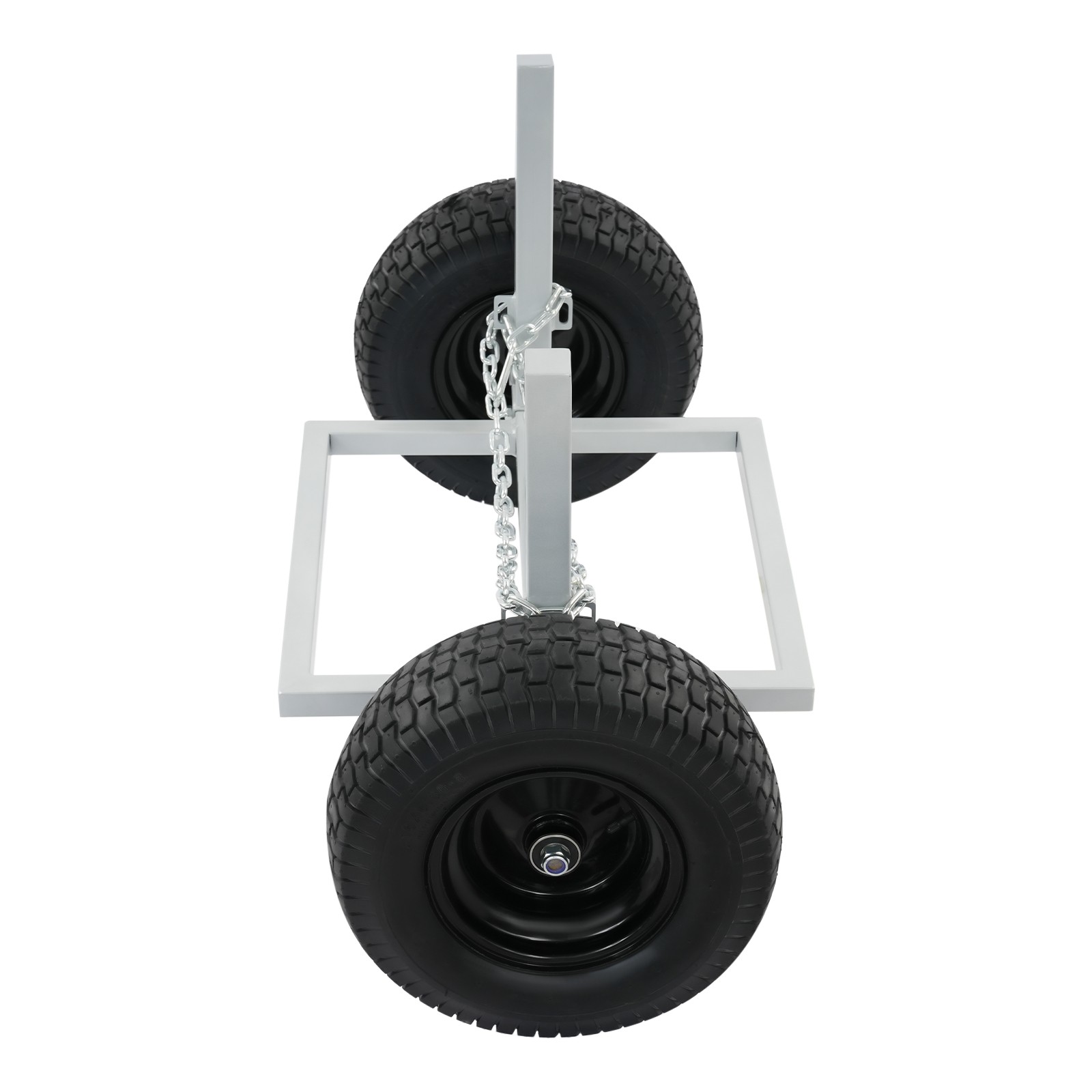 1500 LBS Capacity Log Skidder Heavy Duty Log Holder, Log Dolly with Chain Silver