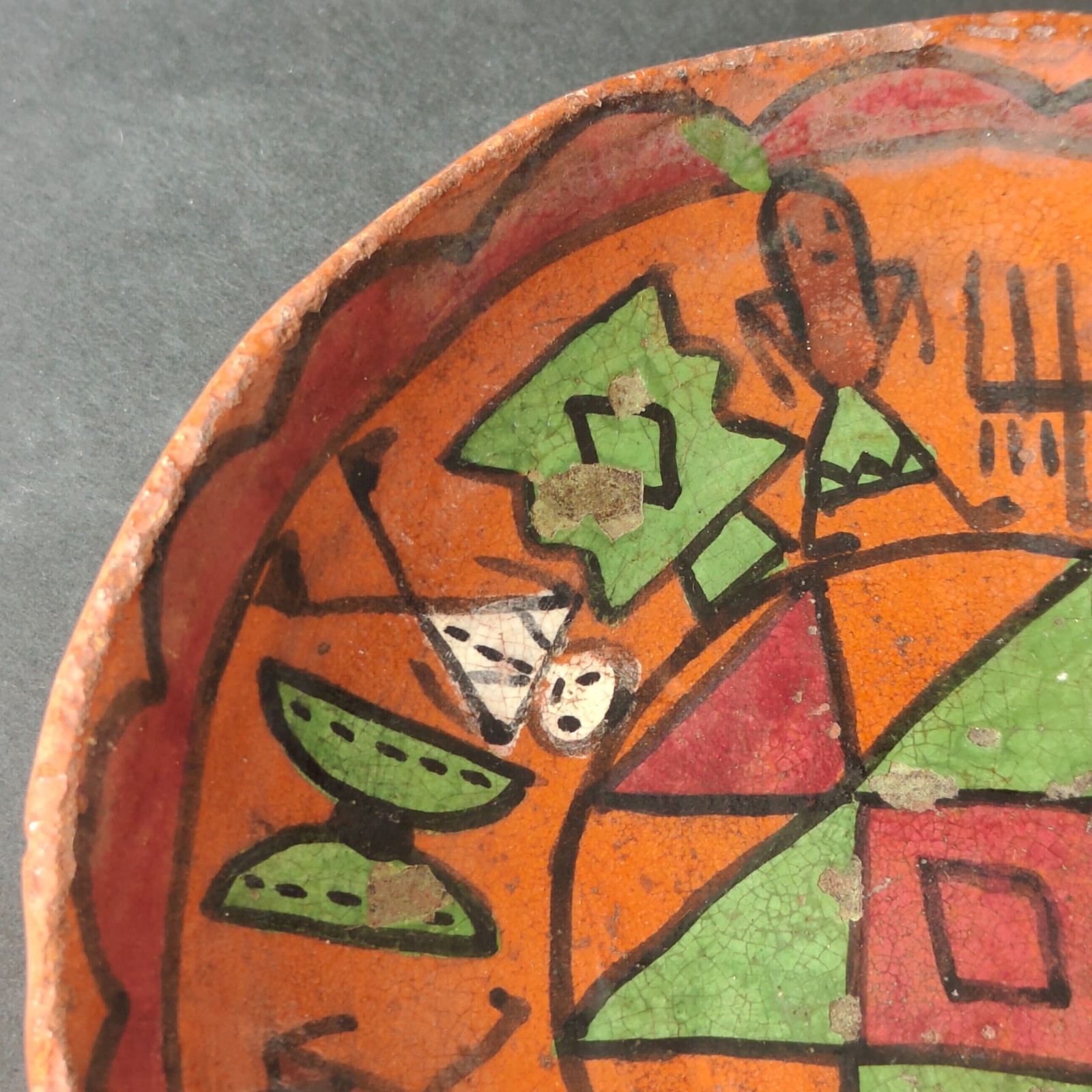 Pamunkey Indian Reservation 6“ Pottery Plate "Laughing Water" Signed READ SEE