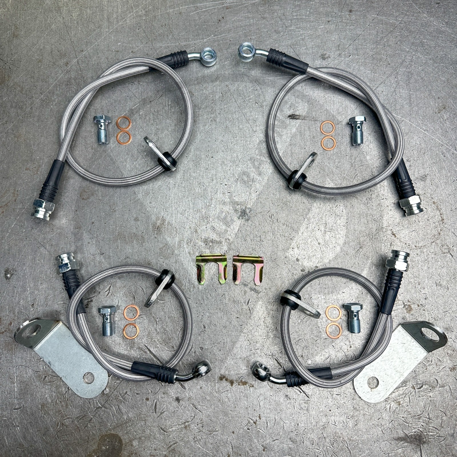 Stainless Steel Front & Rear Brake Line Kit for 06-11 Honda Civic Si 8th Gen