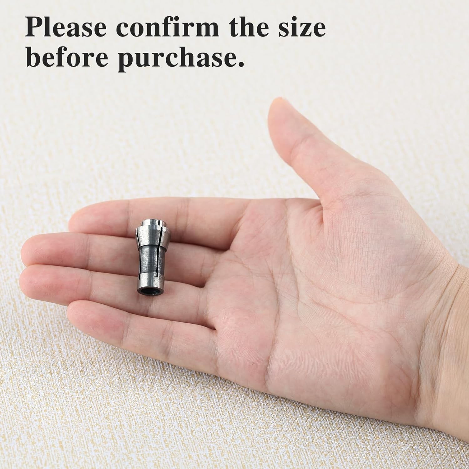 4 Pcs Die Grinder Collet Adapter Set for 1/4" & 1/8" Arbors - 3mm & 6mm Chucks